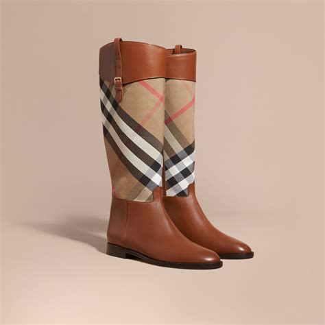 burberry leather boots